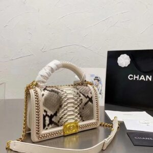 Chanel Boy Crocodile Look Handbag Skin