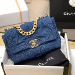 Chanel 19 Blue Denim Flap