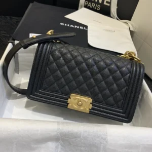 Chanel Boy Caviar Handbags