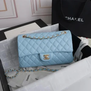 Chanel Classic Flap Bag 25 Sky Blue