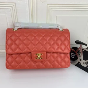 Chanel Classic Double Flap 25 Light Red