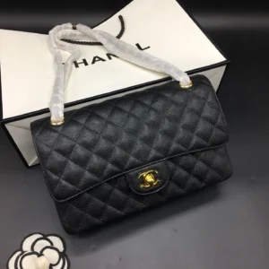 Chanel Classic Flap Caviar Bag Black