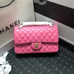 Chanel Classic Double Flap 25 Bag Hot Pink