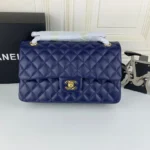 Chanel Classic Double Flap 25 Blue Bag