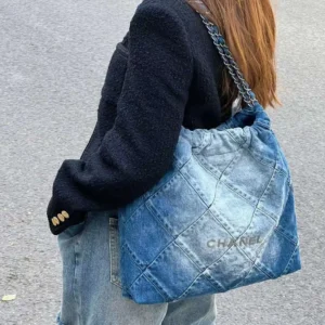 Chanel Denim Shoulder Backpack